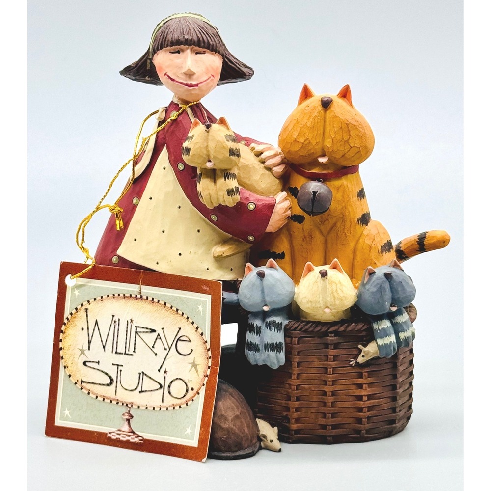 Williraye Studio Kittys Litter Figurine WW7865 Hand Painted Folk Art 2009